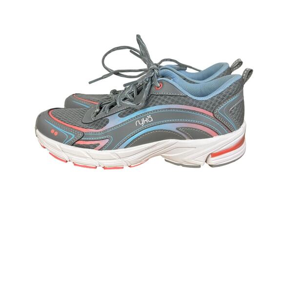 Ryka Inspire Walking Sneakers Gray Pink Blue Size 7.5 Wide - Picture 5 of 9